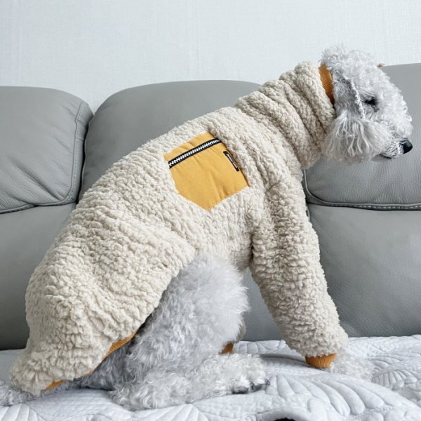 画像28: イタグレ服 S M L XL 2XL 3XL ボア ポケット フリース  長袖 Tシャツ 小型犬 中型犬 大型犬 秋 冬 doggystar ドッギースター 即日発送出来ます (28)