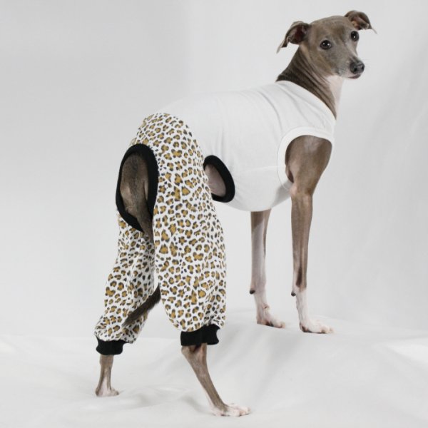 画像22: イタグレ服 S M L XL 2XL 3XL ヒョウ柄 ロンパース つなぎ レオパードゆったり ジョガーパンツ 小型犬 中型犬 大型犬 春夏 doggystar ドッギースター 即日発送できます (22)