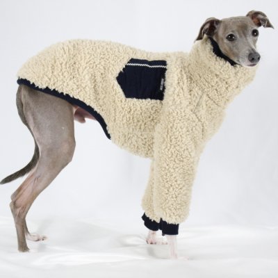 画像3: イタグレ服 S M L XL 2XL 3XL ボア ポケット フリース  長袖 Tシャツ 小型犬 中型犬 大型犬 秋 冬 doggystar ドッギースター 即日発送出来ます