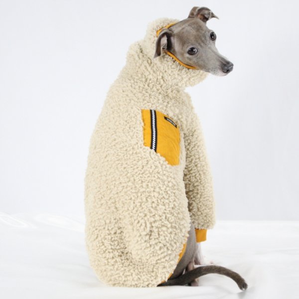 画像29: イタグレ服 S M L XL 2XL 3XL ボア ポケット フリース  長袖 Tシャツ 小型犬 中型犬 大型犬 秋 冬 doggystar ドッギースター 即日発送出来ます (29)