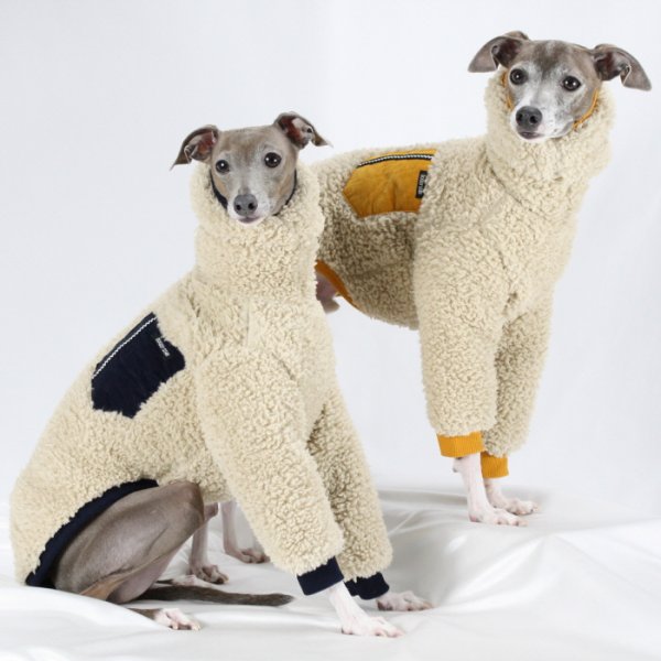 画像32: イタグレ服 S M L XL 2XL 3XL ボア ポケット フリース  長袖 Tシャツ 小型犬 中型犬 大型犬 秋 冬 doggystar ドッギースター 即日発送出来ます (32)