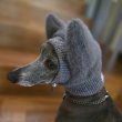 画像25: イタグレ帽子 S  L 小型犬 中型犬 秋冬 耳付き ニットキャップ ビニー帽 ほっかむり帽子（服は含まれません）doggystar ドッギースター9/8より発送致します (25)