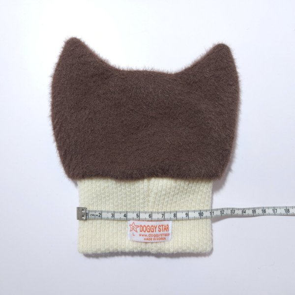画像36: イタグレ帽子 S  L 小型犬 中型犬 秋冬 耳付き ニットキャップ ビニー帽 ほっかむり帽子（服は含まれません）doggystar ドッギースター即日発送出来ます。 (36)