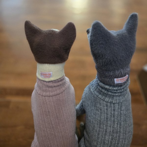 画像27: イタグレ帽子 S  L 小型犬 中型犬 秋冬 耳付き ニットキャップ ビニー帽 ほっかむり帽子（服は含まれません）doggystar ドッギースター即日発送出来ます。 (27)