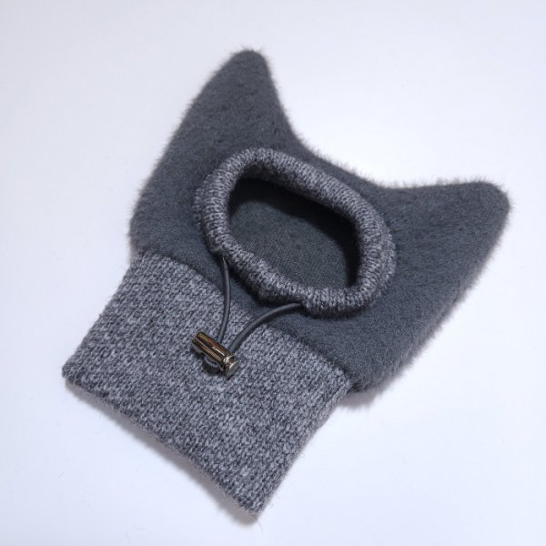 画像14: イタグレ帽子 S  L 小型犬 中型犬 秋冬 耳付き ニットキャップ ビニー帽 ほっかむり帽子（服は含まれません）doggystar ドッギースター即日発送出来ます。 (14)