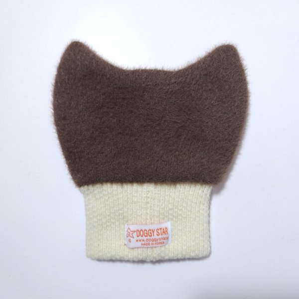 画像6: イタグレ帽子 S  L 小型犬 中型犬 秋冬 耳付き ニットキャップ ビニー帽 ほっかむり帽子（服は含まれません）doggystar ドッギースター即日発送出来ます。 (6)