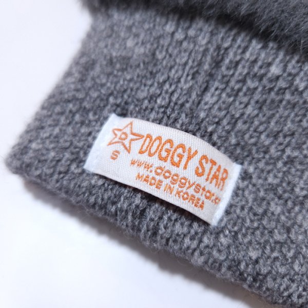 画像17: イタグレ帽子 S  L 小型犬 中型犬 秋冬 耳付き ニットキャップ ビニー帽 ほっかむり帽子（服は含まれません）doggystar ドッギースター即日発送出来ます。 (17)