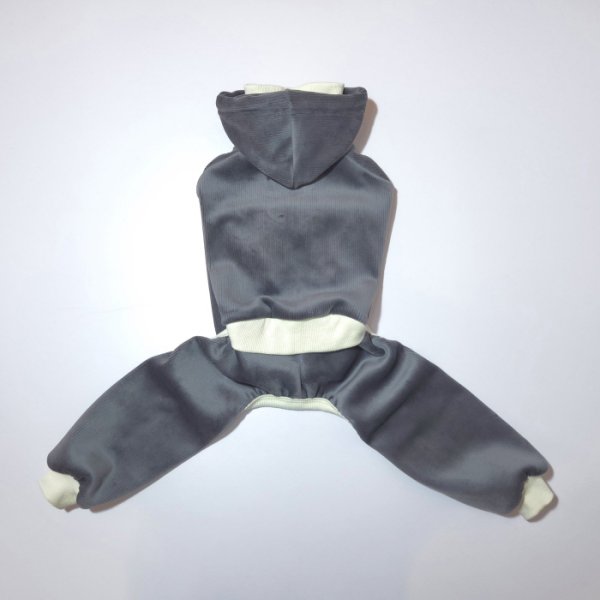 画像35: イタグレ服  S M L XL 2XL 3XL コーデュロイ パーカー リブ地   ロンパース つなぎ 小型犬 中型犬 大型犬 春 秋 冬服 doggystar ドッギースター  即日発送できます。 (35)