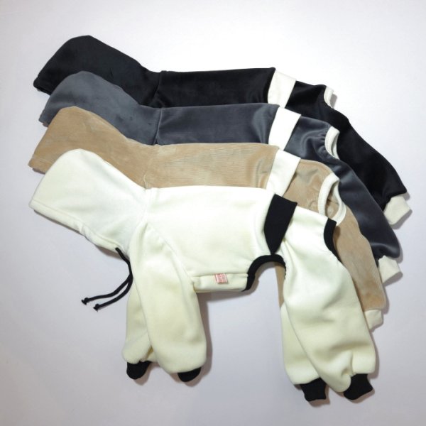 画像23: イタグレ服  S M L XL 2XL 3XL コーデュロイ パーカー リブ地   ロンパース つなぎ 小型犬 中型犬 大型犬 春 秋 冬服 doggystar ドッギースター  即日発送できます。 (23)