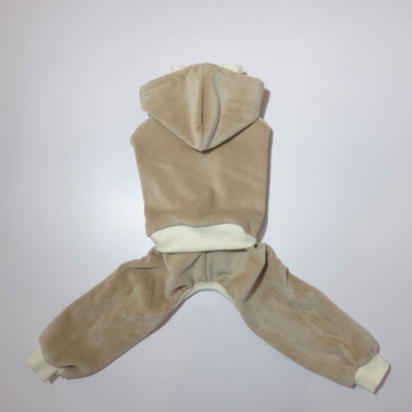 画像29: イタグレ服  S M L XL 2XL 3XL コーデュロイ パーカー リブ地   ロンパース つなぎ 小型犬 中型犬 大型犬 春 秋 冬服 doggystar ドッギースター  即日発送できます。 (29)