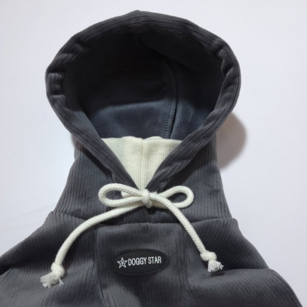 画像38: イタグレ服  S M L XL 2XL 3XL コーデュロイ パーカー リブ地   ロンパース つなぎ 小型犬 中型犬 大型犬 春 秋 冬服 doggystar ドッギースター  即日発送できます。 (38)