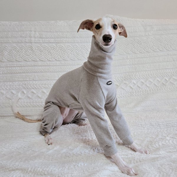 画像16: イタグレ服 S M L XL 2XL 3XL ピーチ 無地 長袖 ロンパース つなぎ 小型犬 中型犬 大型犬 春  秋 冬 doggystar ドッギースター 即日発送出来ます (16)