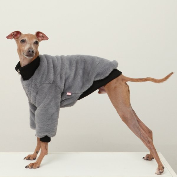 画像17: イタグレ服 S M L XL 2XL 3XL ファスナー 長袖 ファージャンパー 小型犬 中型犬 大型犬 秋 冬服 doggystar ドッギースター 即日発送出来ます (17)