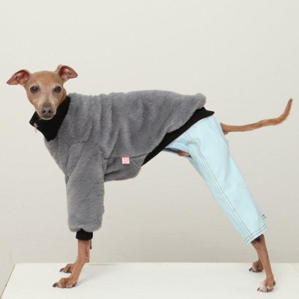 画像14: イタグレ服 S M L XL 2XL 3XL ファスナー 長袖 ファージャンパー 小型犬 中型犬 大型犬 秋 冬服 doggystar ドッギースター 即日発送出来ます (14)