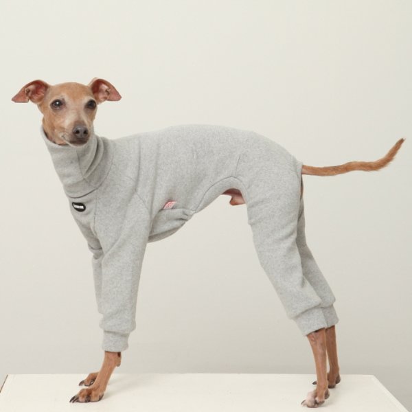 画像11: イタグレ服 S M L XL 2XL 3XL ピーチ 無地 長袖 ロンパース つなぎ 小型犬 中型犬 大型犬 春  秋 冬 doggystar ドッギースター 即日発送出来ます (11)