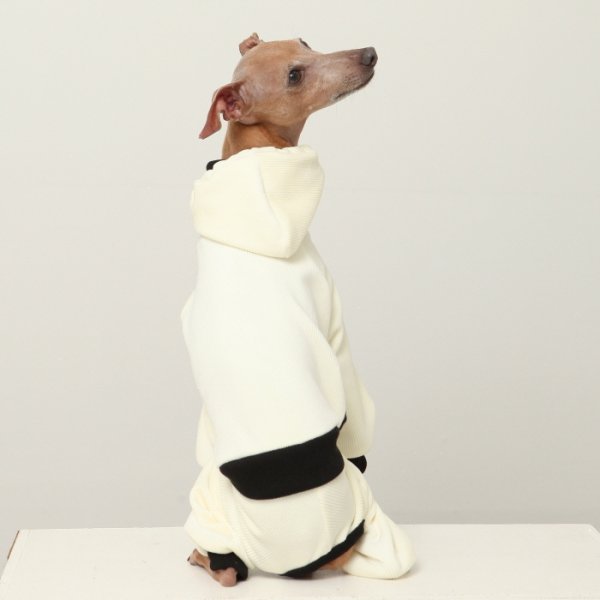 画像5: イタグレ服  S M L XL 2XL 3XL コーデュロイ パーカー リブ地   ロンパース つなぎ 小型犬 中型犬 大型犬 春 秋 冬服 doggystar ドッギースター  即日発送できます。 (5)