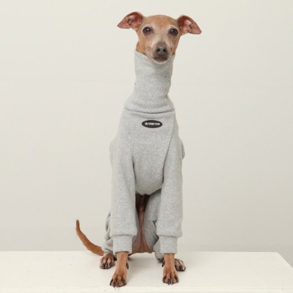 画像12: イタグレ服 S M L XL 2XL 3XL ピーチ 無地 長袖 ロンパース つなぎ 小型犬 中型犬 大型犬 春  秋 冬 doggystar ドッギースター 即日発送出来ます (12)