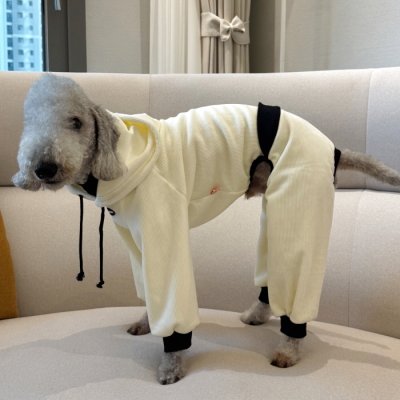 画像3: イタグレ服 S M L XL 2XL 3XL コーデュロイ パーカー リブ地 ロンパース つなぎ 小型犬 中型犬 大型犬 春 秋 冬服 doggystar ドッギースター 即日発送できます。