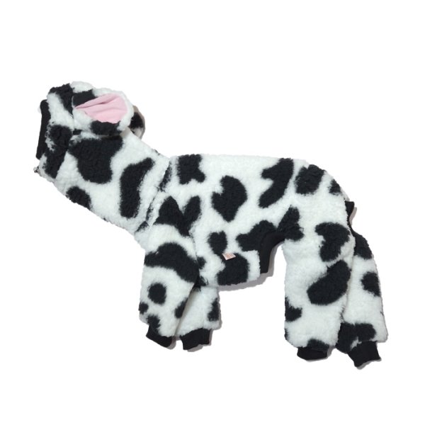 画像13: イタグレ服 S M L XL 2XL 3XL ウシさん フリース ロンパース つなぎ 小型犬 中型犬 大型犬 冬服 韓国犬服 doggystar ドッギースター 1/15より致します (13)