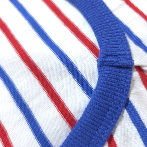 画像10: 犬服 ボーダー スマイル シンプル タンクトップ S M L XL 2XL 3XL 4XL 5XL 6XL 小型犬 中型犬 大型犬 春 夏 袖なし おしゃれ ペット服 doggystar ドッギースター  (10)