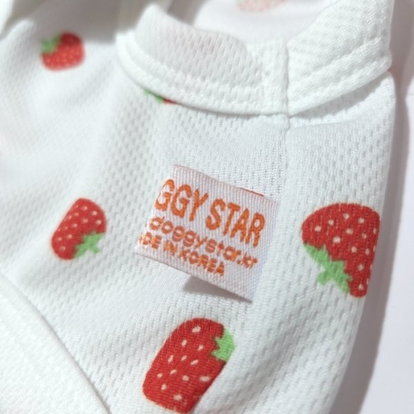 画像10: イタグレ服 S M L XL 2XL 3XL 吸汗速乾 いちごメッシュ  クロップド タンクトップ 小型犬 中型犬 大型犬 夏 doggystar ドッギースター 即日発送できます (10)