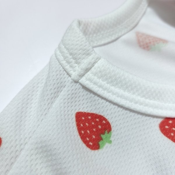 画像9: イタグレ服 S M L XL 2XL 3XL 吸汗速乾 いちごメッシュ  クロップド タンクトップ 小型犬 中型犬 大型犬 夏 doggystar ドッギースター 即日発送できます (9)