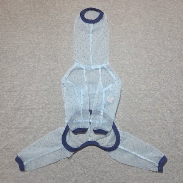 画像27: イタグレ服 S M L XL 2XL 3XLシースルードット柄 ロンパース つなぎ 小型犬 中型犬 大型犬 春夏 doggystar ドッギースター 6/15より発送出来ます (27)