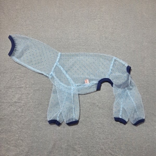 画像26: イタグレ服 S M L XL 2XL 3XLシースルードット柄 ロンパース つなぎ 小型犬 中型犬 大型犬 春夏 doggystar ドッギースター 6/15より発送出来ます (26)