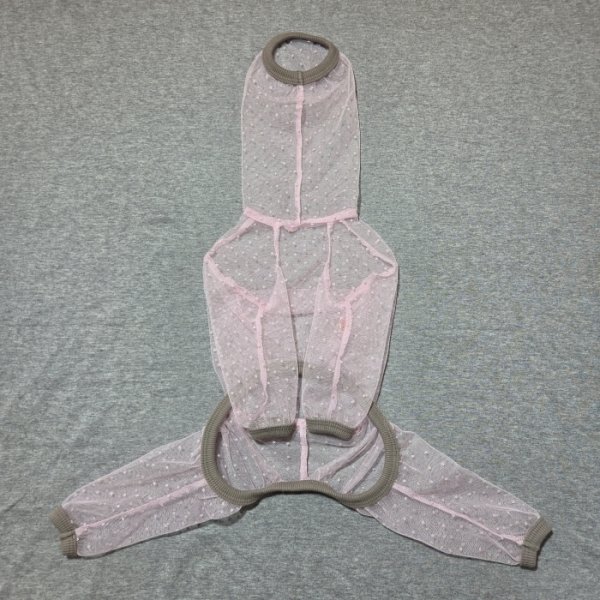 画像22: イタグレ服 S M L XL 2XL 3XLシースルードット柄 ロンパース つなぎ 小型犬 中型犬 大型犬 春夏 doggystar ドッギースター 6/15より発送出来ます (22)