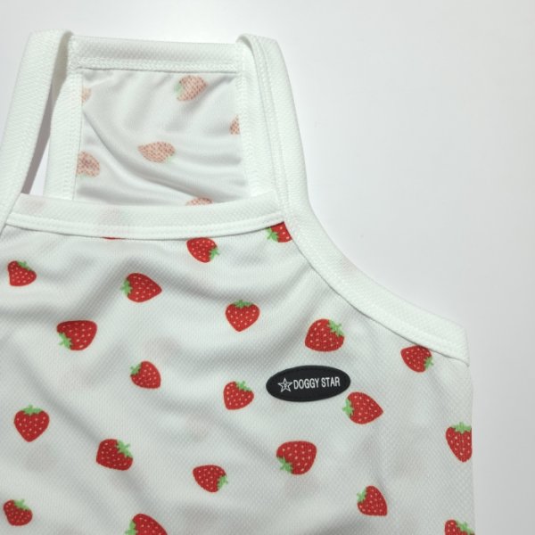 画像16: フレブル服  L XL 2XL 3XL 4XL 5XL 吸汗速乾 いちごメッシュ  クロップド タンクトップ 中型犬 大型犬 フレンチブルドッグ パグ 夏 doggystar ドッギースター 7月中旬発送 (16)