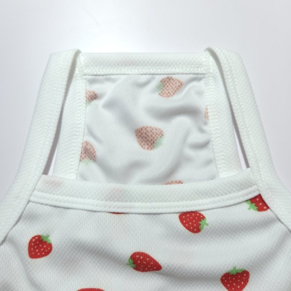 画像15: フレブル服  L XL 2XL 3XL 4XL 5XL 吸汗速乾 いちごメッシュ  クロップド タンクトップ 中型犬 大型犬 フレンチブルドッグ パグ 夏 doggystar ドッギースター 7月中旬発送 (15)