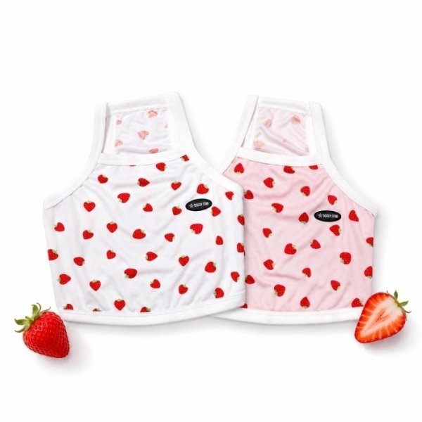 画像22: フレブル服  L XL 2XL 3XL 4XL 5XL 吸汗速乾 いちごメッシュ  クロップド タンクトップ 中型犬 大型犬 フレンチブルドッグ パグ 夏 doggystar ドッギースター 7月中旬発送 (22)