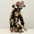 画像10: イタグレ服 S M L XL 2XL 3XL くまさん フリース ロンパース つなぎ 小型犬 中型犬 大型犬 冬服 韓国犬服 doggystar ドッギースター 9月初旬発送出来ます (10)
