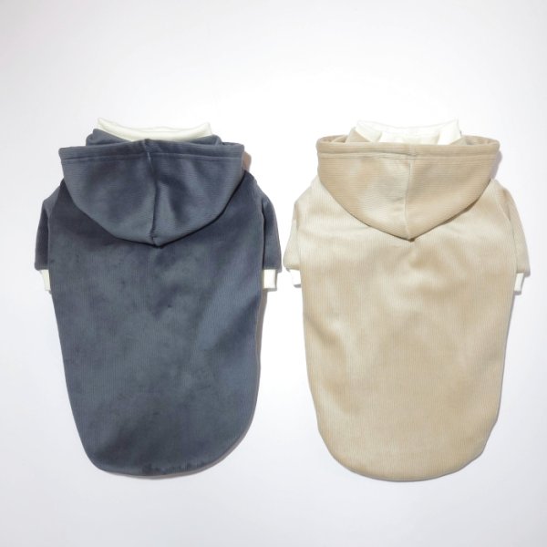 画像2: ウェルシュ コーギー 服 コーデュロイパーカー Tシャツ 2XL 3XL 4XL 5XL中型犬 大型犬 秋冬 コーギー おしゃれ 犬服 doggystar ドッギースター  10月初旬発送出来ます (2)