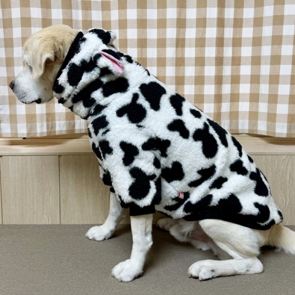 画像8: 犬服 ウシさん ボアパーカー Tシャツ 小型犬 中型犬 大型犬 S M L XL 2XL 3XL 4XL 5XL 6XL 秋冬 韓国犬服 おしゃれ ペット服 doggystar ドッギースター  (8)