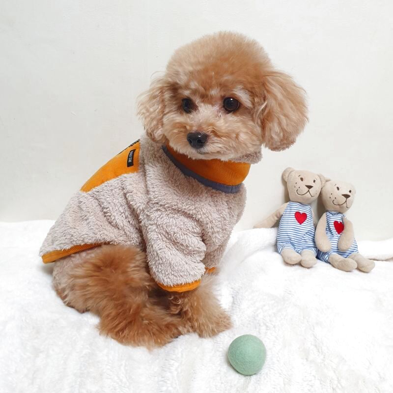 犬服 もこもこ ジップアップ ベスト 小型犬 中型犬 韓国 春 夏