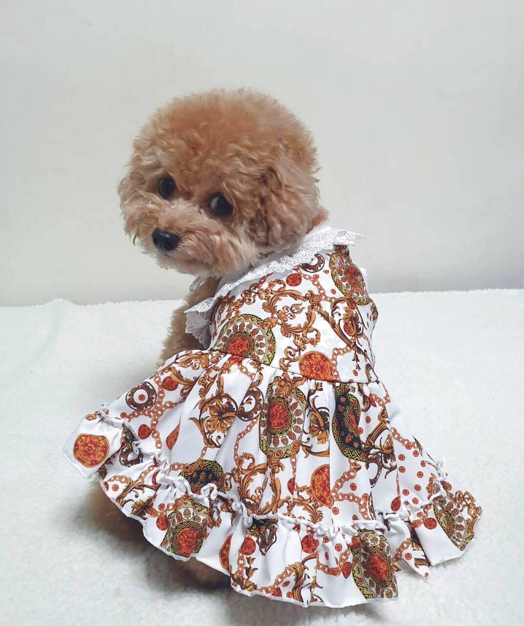 犬 服 犬の服 Sale ドッグウェア ワンピース ドレス  ラグジュアリー スパンコール＆チュチュDress パーティー イベント